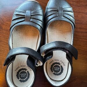 Livie & Luca Shiny Black Kids Dress Shoes